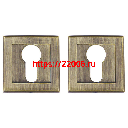 Накладка Punto (Пунто) под цилиндр ET.K.QL52 (ET QL) ABG-6 зелёная бронза