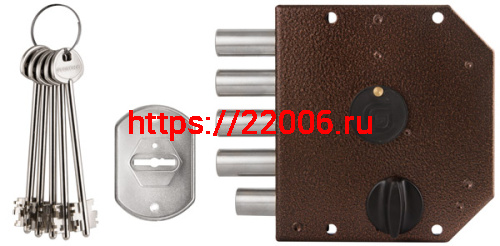 Замок Guardian (Гардиан) накладной ЗВ 20.05 правый (5 кл. ЗК.503Н-02) ЗД без ответной планки. /123:247/ фото 2