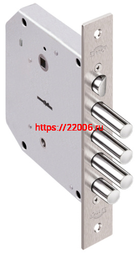 Замок Elbor (Эльбор) врезной сувальдный с задвижкой и защёлкой Базальт 1.05.41, 5 кл. /02646/