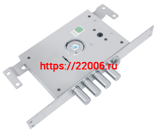 Замок Guardian (Гардиан) врезной сув. с защёлк ЗВ 21.14 Т (лев) со смен.мех-ом, (без накл), дл. кл. 54 мм, 5+1/123:450/