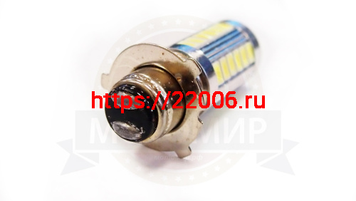 Лампа светодиодная (LED) 12V  (P15D-25-3) 35/35W  33SMD фарная фото 2