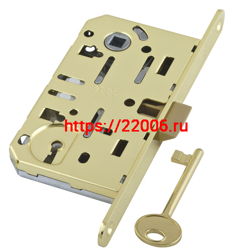 B01101.50.03.579 AGB (АГБ) Корпус врезного замка под ключ (латунь) MEDIANA EV. (инд.упак+B01000.40.03)