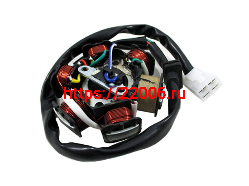 Статор генератора 139FMB 6 катушек фишка 4 контакта