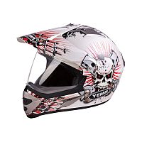 Мотошлем YM-911 белый (L)