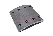 Накладка тормозная задняя 186х185x14.5 8 отверстий MAN F2000, HOWO, FOTON-3251 (WG9200340068)