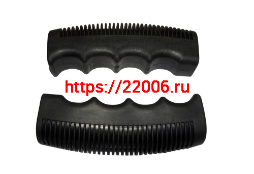 Грипсы для велосипеда 105мм, для мотоблока, резина, черные (EHG-16) фото 4