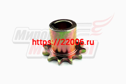 Звезда ведущая 12z мотобуксировщика "Север" (d=25мм, шаг 15,875, шпонка 8мм) цинк