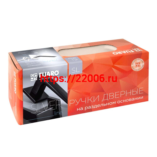 Ручка Fuaro (Фуаро) раздельная K.SL52.FLY (FLY SL) SSC-16 сатинированный хром фото 3