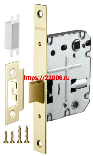 Защелка Fuaro (Фуаро) врезная PLASTP72-50 (P72-50) GP латунь