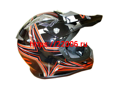 Мотошлем SAFEBET HF-116 (cross) black Q158-R (M)