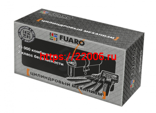 Цилиндровый Fuaro (Фуаро) механизм R600/80 mm (35+10+35) CP хром 5 кл. фото 3