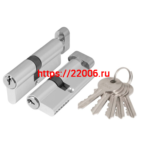 Цилиндровый Ajax (Аякс) механизм (AZ102/90) AZ1002Knob90 (35+10+45) CP хром