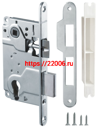 Корпус Armadillo (Армадилло) врезного замка c защёлкой METLH25-50 Box (LH 25-50) CP хром