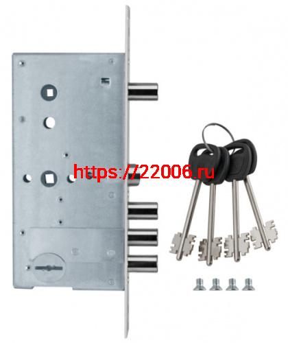 Замок Guardian (Гардиан) врезной сувальдный с задвижкой и защёлкой ЗВ 50.15, 4 кл. (длинный кл. 70,5 мм) /128:4175/ фото 3