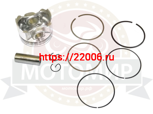 Поршень 55,00 мм 4 такт. CB400 (кольца, палец d14мм, стопорн. кольца) (1 поршень)) фото 2