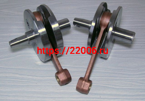 Коленвал Юпитер правый втулочный тонкий вал Коленвал Юпитер правый втулочный тонкий вал