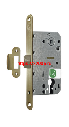 Замок межкомнатный Guardian (Гардиан) под цилиндр Soft 11P MG24K, матовое золото 24К /128:7116/