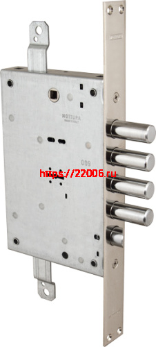 Замок Mottura (Моттура) врезной сувальдный с защёлкой 52.771 (универсальный), без накл.