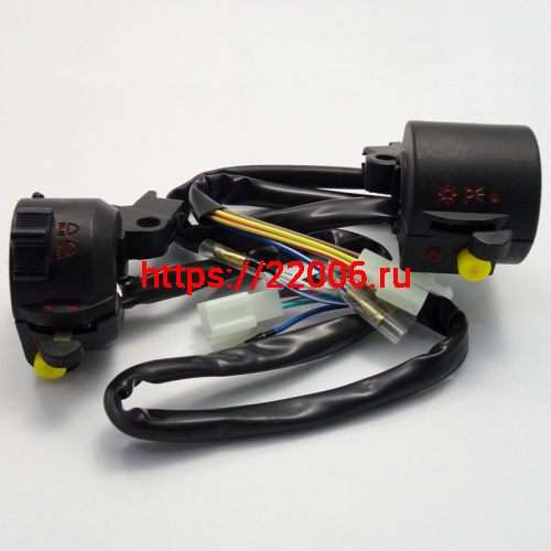 Переключатель FLASH левый+правый, в сборе, черный (НАБОР) Переключатель FLASH левый+правый, в сборе, черный (НАБОР)