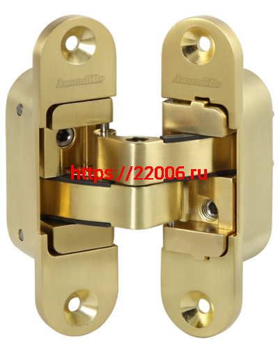 Петля Armadillo (Армадилло) скрытой установки U3D6200R SG правая (Architect 3D-ACH 60) мат. золото 60 кг