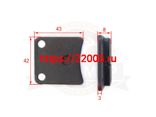 Колодки тормозные дисковые зад. KAYO, BSE, Dio35, QT-10 (пара) WGZ064 (HF102), ТАСТ