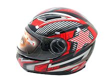 Мотошлем YM-826 черный (М) с визором