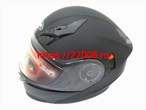 Мотошлем YM-927 черный матовый (M)