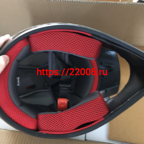 Шлем кроссовый "Safelead" HF-117 NEW черный (B04) размер M фото 3