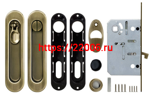 Набор Armadillo (Армадилло) для раздвижных дверей SH.LD152.KIT011-BK (SH011-BK) AB-7 бронза фото 2