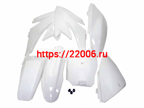 Комплект пластика для питбайка  KAYO-140/155 (белый)