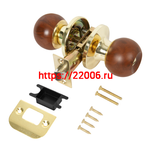 Ручка Punto (Пунто) защелка DK672/BL WD-BK (фик.) дерево фото 2