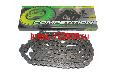 Цепь (428) SFR -100 зв. приводная Альфа, Нитро, "Monster" Задиаки-Futong (НАБОР)