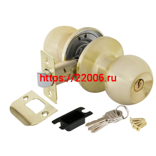 Ручка Punto (Пунто) защелка DK672 SB-ET (6072 SB-E) (кл./фик.) мат. золото