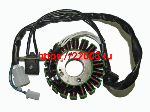 Статор генератора 153QMI, 158QMJ Stels 18 катушек 4Т Статор генератора 153QMI, 158QMJ Stels 18 катушек 4Т