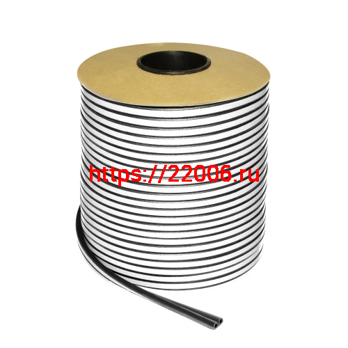 Уплотнитель Fuaro (Фуаро) самоклеящийся ADH/P-9x5,5mm BLACK черный 100m фото 2