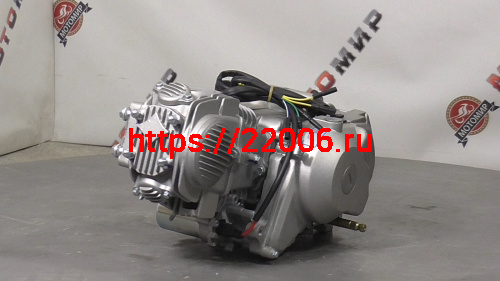 Двигатель 4т. 140 см3 (1P56FMJ) ,4МКПП, автомат. сцепл,педаль как "П5" ниж.эл.стартер + РАДИАТОР фото 3