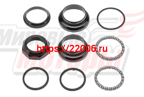 Детали рулевой колонки "Neсo"резьбовая 1-1/8" (25,4/34/30мм, общ.h=37,5мм ЧЕР)H841SW(компл) Детали рулевой колонки "Neсo"резьбовая 1-1/8" (25,4/34/30мм, общ.h=37,5мм ЧЕР)H841SW(компл)