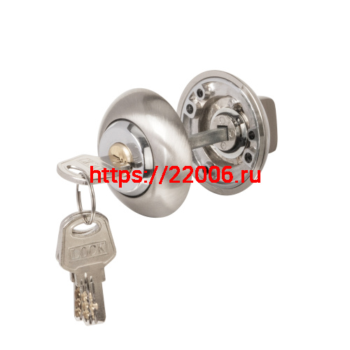 Ручка поворотная Ajax (Аякс) с фиксацией ключом BK6.FIX.JR SN-3 мат.никель