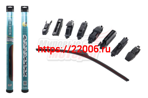 Щётка стеклоочистителя бескаркасная Sport-Design HEMEN 600 мм + 8 адаптеров (HBL600)