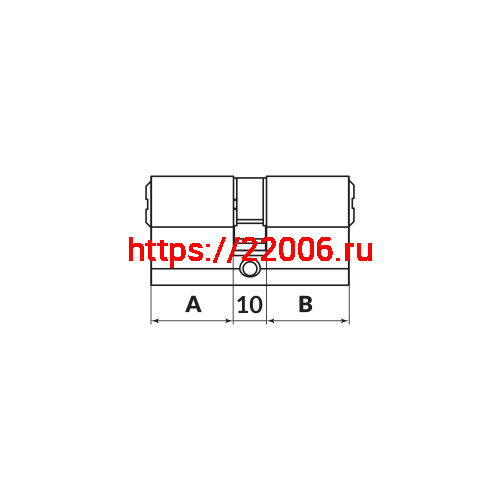 Цилиндровый Punto (Пунто) механизм MaxPro7000Key 52mm (21+10+21) GR графит 7key фото 3