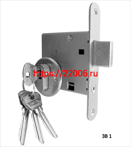 Замок Omega (Омега) врезной цилиндровый ЗВ1, 4 кл.