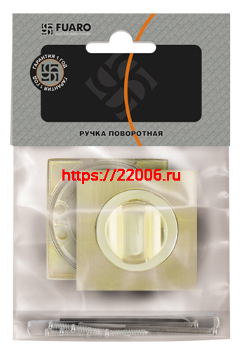 Ручка Fuaro (Фуаро) поворотная BK6.K.KM52 (BK6 KM) AB/GP-7 бронза/золото фото 2