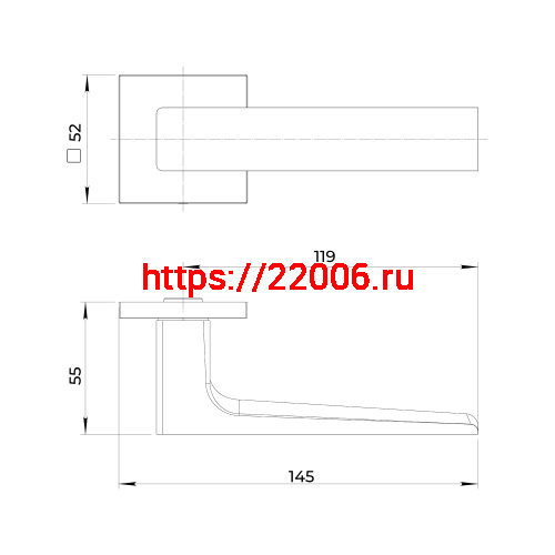 Ручка Ajax (Аякс) раздельная K.JS51.BOND SSG-39 сатин.золото фото 3