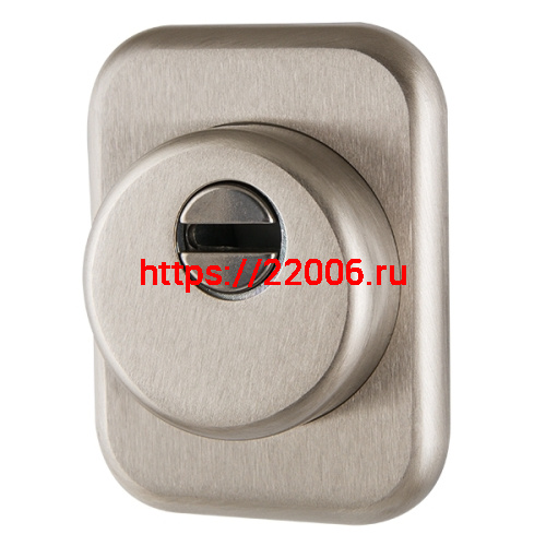 Броненакладка Armadillo (Армадилло) на ЦМ квадрат (от вырывания, 25 мм) ET/ATC-Protector 1-25(SQ) SN-3 Мат.никель box