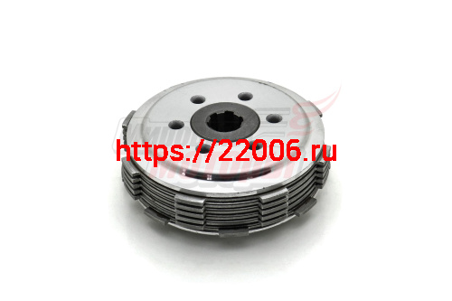 Диски сцепления с барабаном внутренним в сборе 163FML-2 (200cc)(под подш.6001) LIFAN оригинал