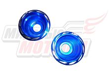 Наконечник перьев передней вилки HERO (синий)