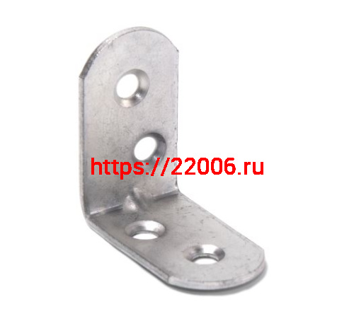 Кронштейн skobis (СКОБИС) мебельный МК 30х30х16х1,5 цинк белый