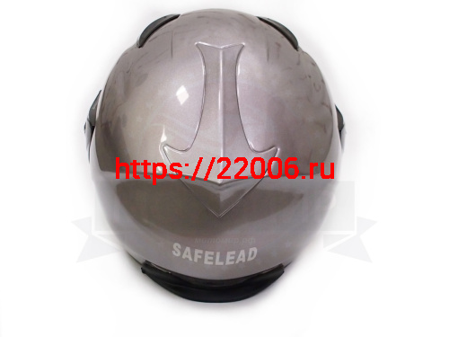 Шлем открытый "Safelead" HF-255В "колобки" Honda Grey размер S фото 5