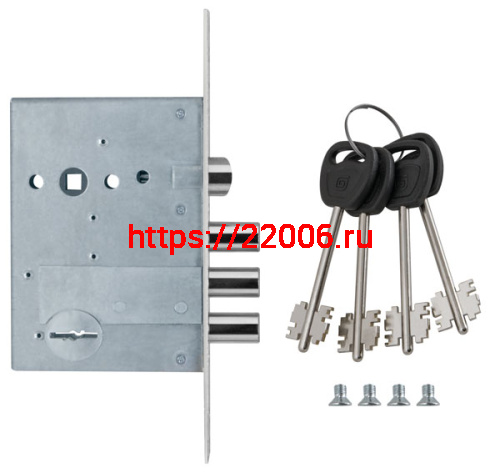 Замок Guardian (Гардиан) врезной сувальдный с защёлкой ЗВ 50.11, 4 кл. /123:125/ фото 3