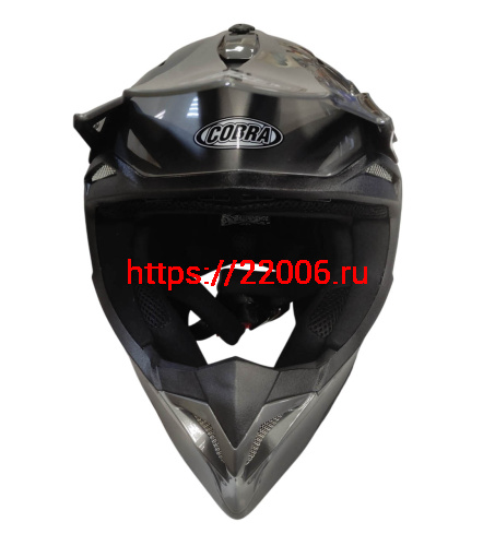 Шлем кроссовый COBRA EC H337, серый титан, размер M фото 2